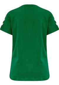 Koszulka sportowa z krótkim rękawem damska Hummel hmlGO cotton. Kolor: zielony. Długość rękawa: krótki rękaw. Długość: krótkie
