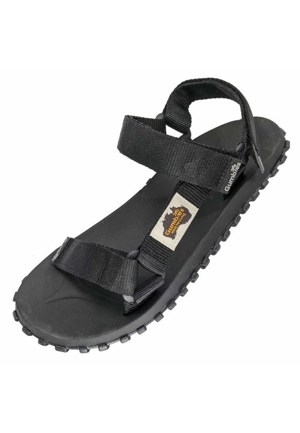 Sandały Gumbies Scrambler Sandal G-SC-UNI-BLACK czarne. Zapięcie: pasek. Kolor: czarny. Materiał: guma. Wzór: paski