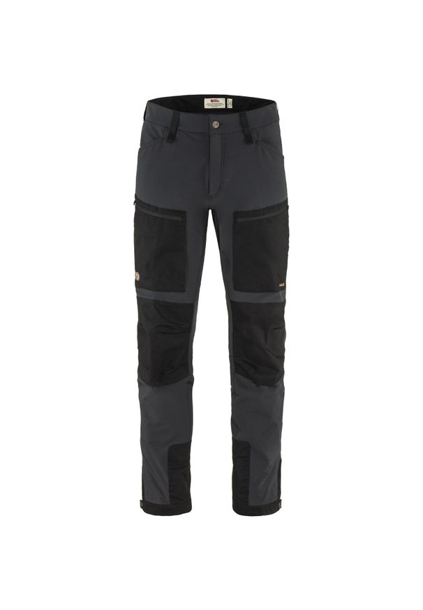 Fjällräven - Spodnie trekkingowe męskie Fjallraven Keb Agile Trousers. Kolor: szary, wielokolorowy, czarny. Sezon: lato. Sport: turystyka piesza