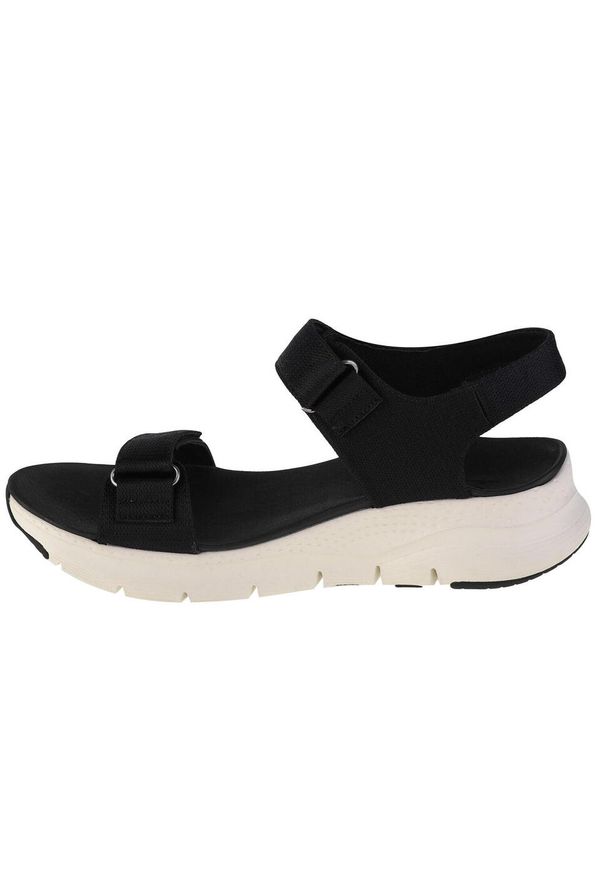 skechers - Sandały do chodzenia damskie, Skechers Arch Fit-Touristy. Kolor: czarny. Sport: turystyka piesza