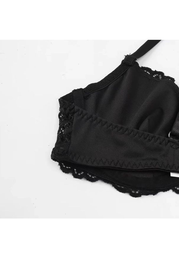 Intica - Komplet bielizny z koronką i tiulem Jose. Kolor: czerwony. Materiał: tiul, koronka. Wzór: koronka