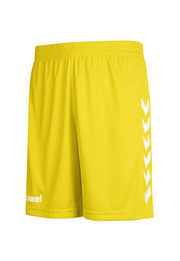 Spodenki sportowe dziecięce Hummel Core Kids Poly Shorts. Kolor: żółty. Styl: sportowy