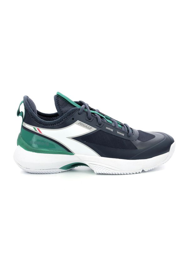 Buty tenisowe męskie Diadora Finale clay. Kolor: niebieski, biały, wielokolorowy, zielony. Sport: tenis