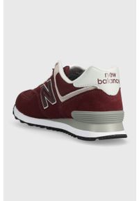 New Balance sneakersy ML574EVM kolor bordowy ML574EVM-EVM. Nosek buta: okrągły. Zapięcie: sznurówki. Kolor: czerwony. Materiał: materiał, guma. Model: New Balance 574 #2