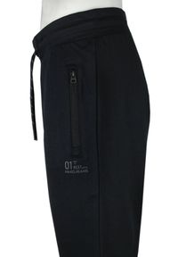 Spodnie Dresowe, Męskie - Pako Jeans - Czarne. Kolor: czarny. Materiał: bawełna