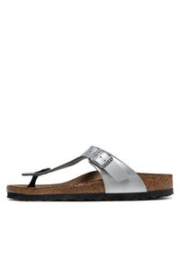 Birkenstock Japonki Gizeh Bs 0043853 Srebrny. Kolor: srebrny. Materiał: skóra #2