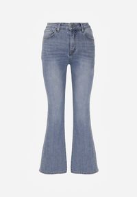 Renee - Niebieskie Jeansy Dzwony Bootcut High Waist z Bawełną Urilyss. Stan: podwyższony. Kolor: niebieski. Długość: krótkie. Sezon: wiosna. Styl: klasyczny #5