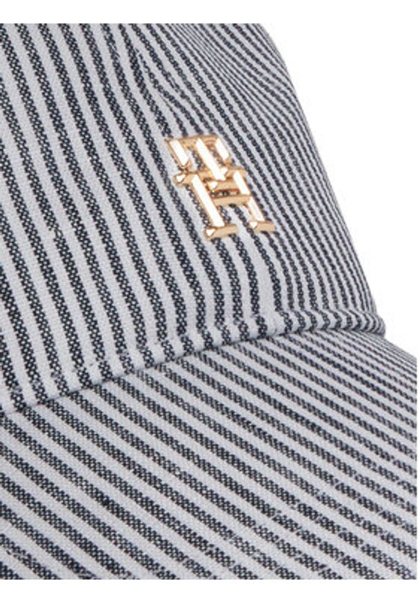 TOMMY HILFIGER - Tommy Hilfiger Czapka z daszkiem Premiu Beach AW0AW17141 Niebieski. Kolor: niebieski. Materiał: materiał, len