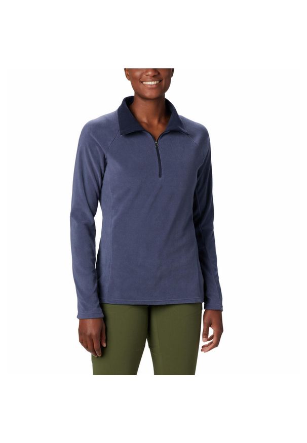 columbia - Bluza sportowa damska Columbia Glacial IV. Kolor: niebieski. Materiał: polar. Sport: turystyka piesza