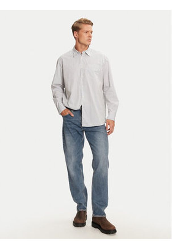 Jack & Jones Koszula Bill 12227661 Biały Loose Fit. Kolor: biały. Materiał: syntetyk