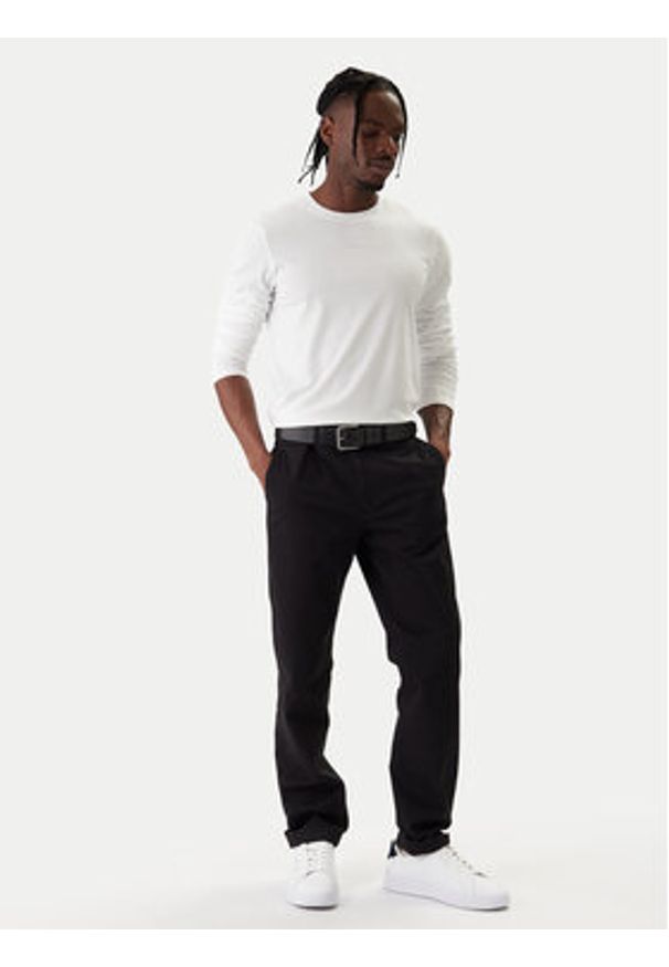 TOMMY HILFIGER - Tommy Hilfiger Chinosy Denton Essential MW0MW40262 Czarny Straight Fit. Kolor: czarny. Materiał: bawełna
