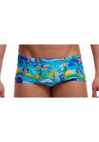 FUNKY TRUNKS - Kąpielówki Funky Trunks Duuude - trunki męskie. Kolor: niebieski