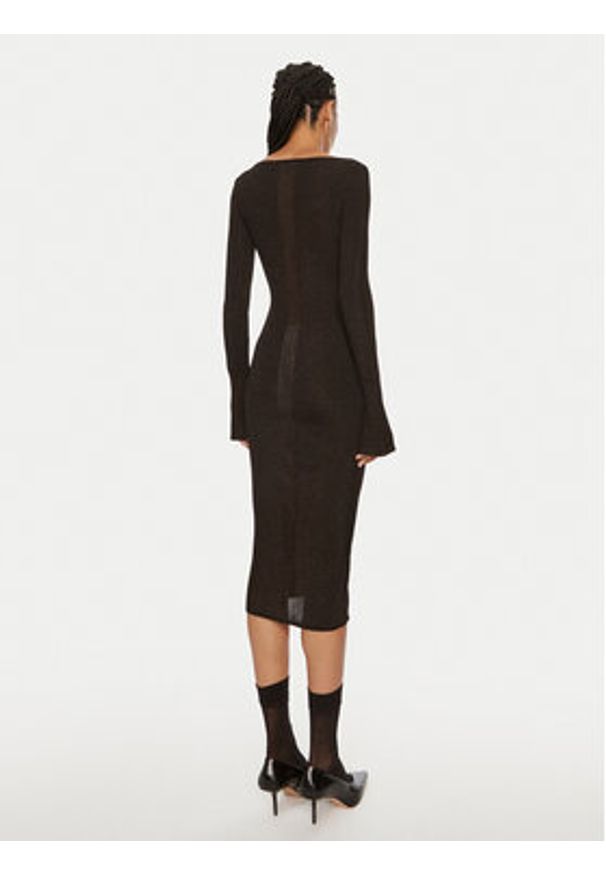 Patrizia Pepe Sukienka koktajlowa 8A1331 K1QZA K250 Czarny Slim Fit. Kolor: czarny. Materiał: syntetyk. Styl: wizytowy