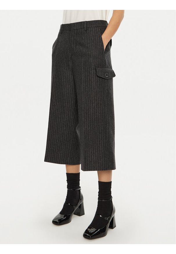 AMI PARIS - AMI Paris Spodnie materiałowe FSO403.WV0048 Szary Regular Fit. Kolor: szary. Materiał: wełna