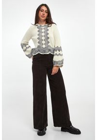 Twinset Milano - Sweter damski wełniany TWINSET. Materiał: wełna #5