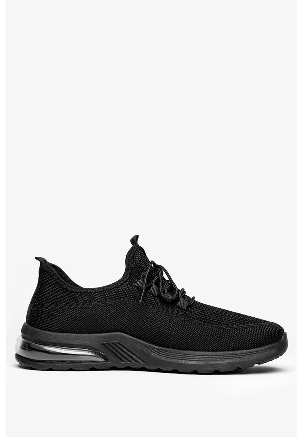 Casu - Czarne buty sportowe sznurowane casu h213-4. Kolor: czarny