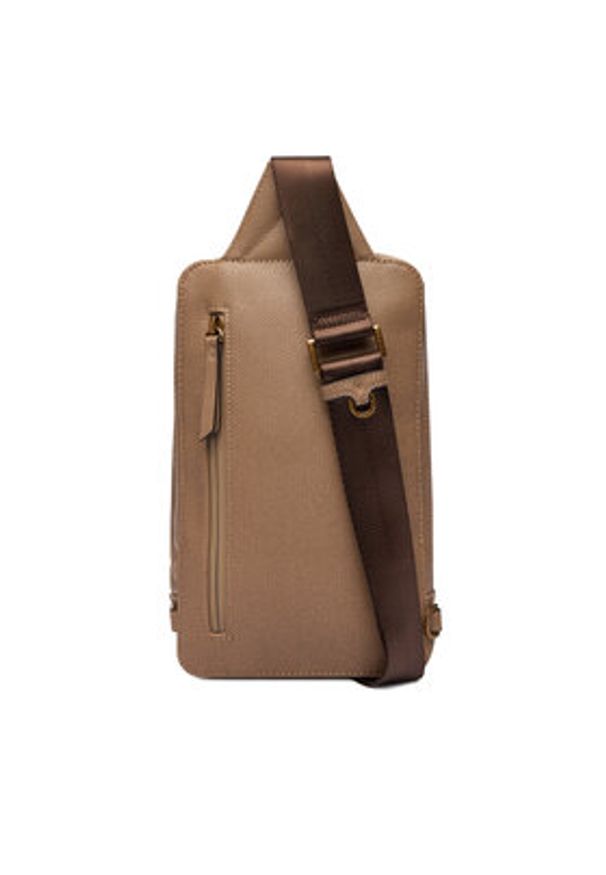 Guess Saszetka HMMICT P5426 Beżowy. Kolor: beżowy. Materiał: skóra