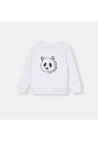 Sinsay - Bluza niemowlęca Panda - Biały. Kolor: biały #1