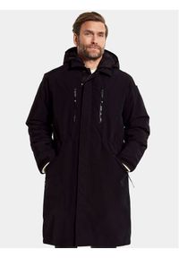 Didriksons Parka Mimir 504263 Czarny Regular Fit. Kolor: czarny. Materiał: syntetyk