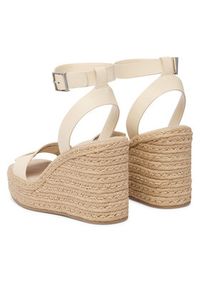 Calvin Klein Espadryle Wedge Espad 70 Embl Lth HW0HW02897 Beżowy. Kolor: beżowy. Materiał: skóra #4