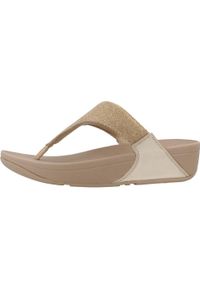 Flip*Flop - Klapki Fitflop Model Fz7 A94 W Kolor Beżowy. Kolor: beżowy. Materiał: tkanina, syntetyk