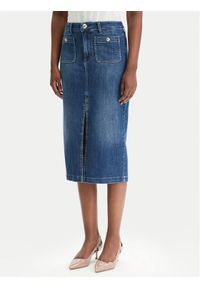Liu Jo Spódnica jeansowa UA6259 D0275 Niebieski Regular Fit. Kolor: niebieski. Materiał: bawełna #1