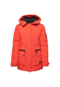 Pikowana parka dla kobiet Superdry City. Kolor: czerwony. Długość rękawa: długi rękaw #1