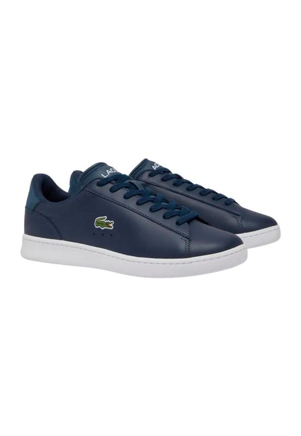 Tenisówki Lacoste Model Carnaby Set Kolor Niebieski. Kolor: niebieski. Materiał: tkanina, skóra. Sport: turystyka piesza