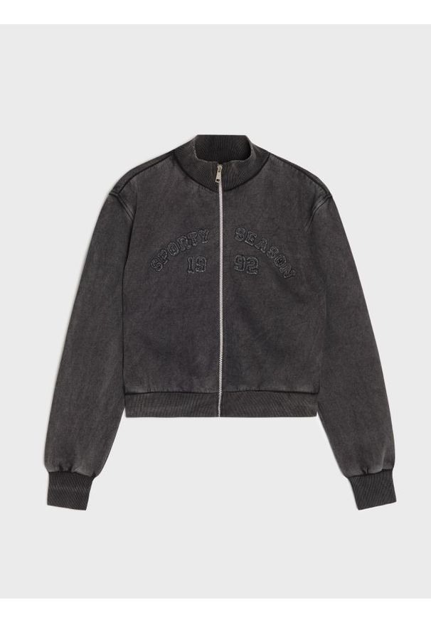 Sinsay - Bluza bomberka - szary. Kolor: szary