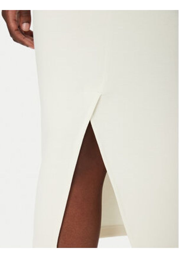 Fransa Spódnica midi 20615495 Écru Regular Fit. Materiał: syntetyk
