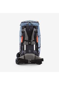 FORCLAZ - Plecak trekkingowy damski Forclaz MT100 Easyfit 60 litrów. Kolor: wielokolorowy, niebieski, szary. Materiał: tkanina, poliester