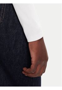 Calvin Klein Jeans Bluzka LV047D218G Biały Slim Fit. Kolor: biały. Materiał: bawełna