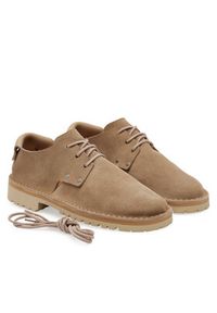 Fracap Półbuty D140-521 Beżowy. Kolor: beżowy. Materiał: zamsz, skóra