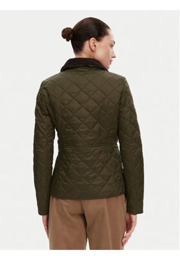 Barbour Kurtka przejściowa Deveron LQU1012OL51 Zielony Regular Fit. Kolor: zielony. Materiał: syntetyk