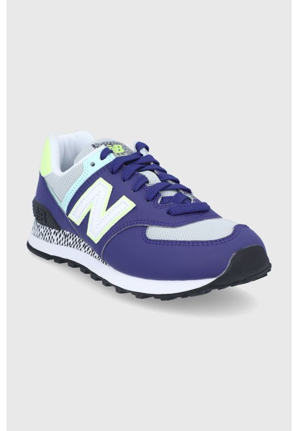New Balance - Buty WL574CT2. Nosek buta: okrągły. Zapięcie: sznurówki. Kolor: fioletowy. Materiał: guma. Model: New Balance 574