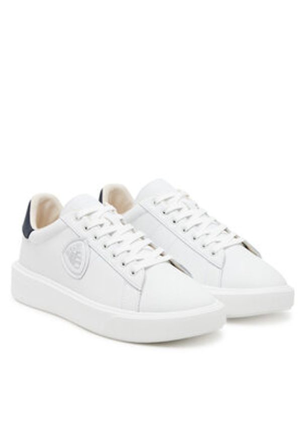 Blauer Sneakersy S5BUCK01/LEA Biały. Kolor: biały. Materiał: skóra