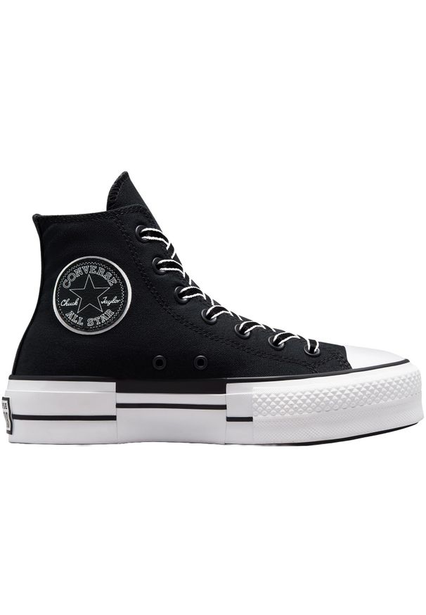 Trampki Converse Chuck Taylor All Star Lift, Kobiety. Kolor: czarny. Materiał: materiał. Model: Converse All Star