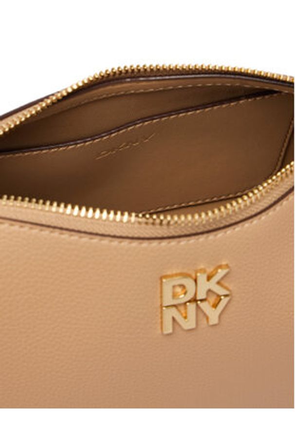 DKNY Torebka Remy R423AE54 Beżowy. Kolor: beżowy. Materiał: skórzane