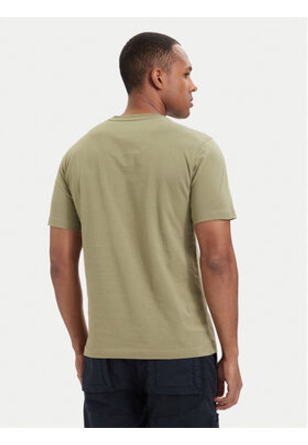 Aeronautica Militare T-Shirt 261TS1580UJ00372 Zielony Regular Fit. Kolor: zielony. Materiał: bawełna