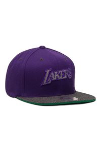 Mitchell & Ness - Czapka Los Angeles Lakers hwc melange patch. Kolor: szary, fioletowy, wielokolorowy. Styl: sportowy #1