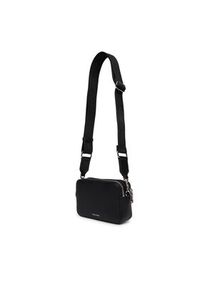 Calvin Klein Torebka Webbing Double Strap Camera Bag LV04F3165G Czarny. Kolor: czarny. Materiał: skórzane #4