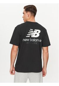 New Balance T-Shirt Athletics Remastered Graphic Cotton Jersey Short Sleeve T-shirt MT31504 Czarny Regular Fit. Kolor: czarny. Materiał: bawełna