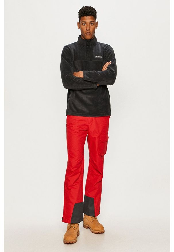 columbia - Columbia - Bluza. Okazja: na co dzień. Kolor: czarny. Materiał: dzianina. Długość: krótkie. Wzór: gładki. Styl: casual