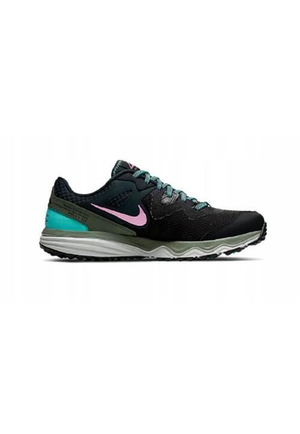 Buty do biegania damskie Nike Juniper Trail. Zapięcie: sznurówki. Kolor: wielokolorowy, czarny. Materiał: materiał, syntetyk, tkanina. Szerokość cholewki: normalna