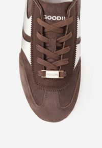 Renee - Brązowe Sneakersy Klasyczne Tenisówki z Zamszu Naturalnego Talanashta. Okazja: na co dzień. Kolor: brązowy. Materiał: zamsz #2