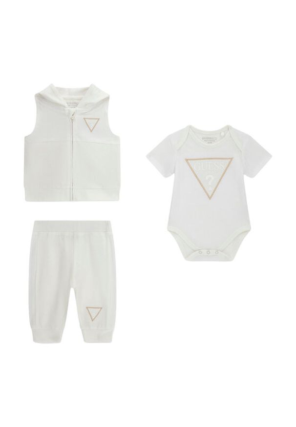 Guess Komplet dziecięcy H6GW04 K6YW1 Écru Regular Fit. Materiał: bawełna