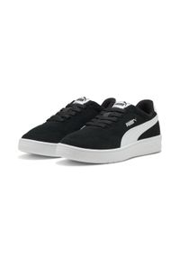 Puma - Damskie sneakersy Court Lally z zamszu PUMA Black White. Okazja: na spotkanie biznesowe, na randkę. Kolor: czarny, biały, wielokolorowy. Materiał: zamsz. Sport: turystyka piesza