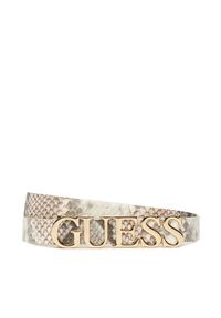 Guess Pasek Damski BW9258 P5320 Szary. Kolor: szary. Materiał: skóra