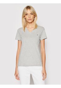 TOMMY HILFIGER - Tommy Hilfiger T-Shirt Heri Tage WW0WW24969 Szary Regular Fit. Kolor: szary. Materiał: bawełna #1