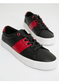 Big-Star - Trampki męskie czarne ze skóry ekologicznej JJ174183 906. Okazja: na co dzień, do pracy, na spotkanie biznesowe. Kolor: czarny. Materiał: skóra ekologiczna. Styl: casual, klasyczny, biznesowy #7